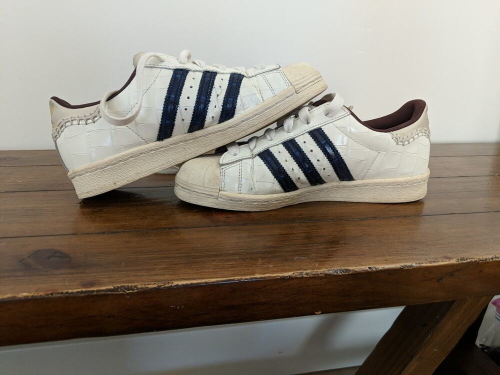 Wales Bonners X Superstar X Adidas Shoes Sz Mens 6/Womens 7.5 Croc Wonder White
